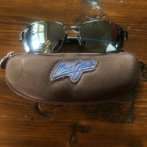 Maui Jims Polarized Rectangular Sunglasses